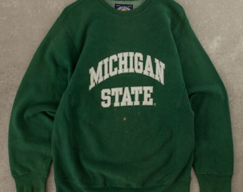 vintage Michigan State Sweatshirt XS vert