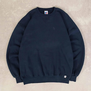 Vtg 90s Russell Athletic Pro Cotton Crewneck Sweatshirt Navy