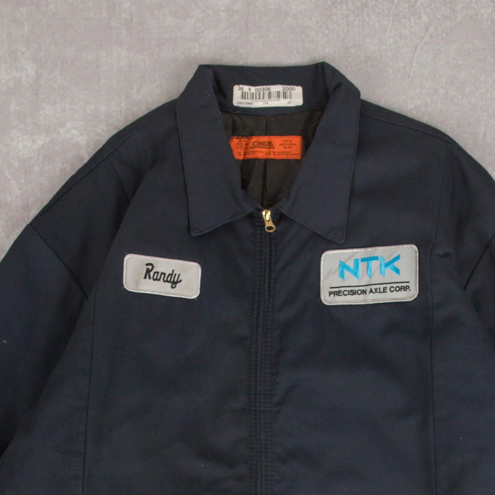 Polyester Jacke Jacke Brandloch Reparieren Vintage-NTK