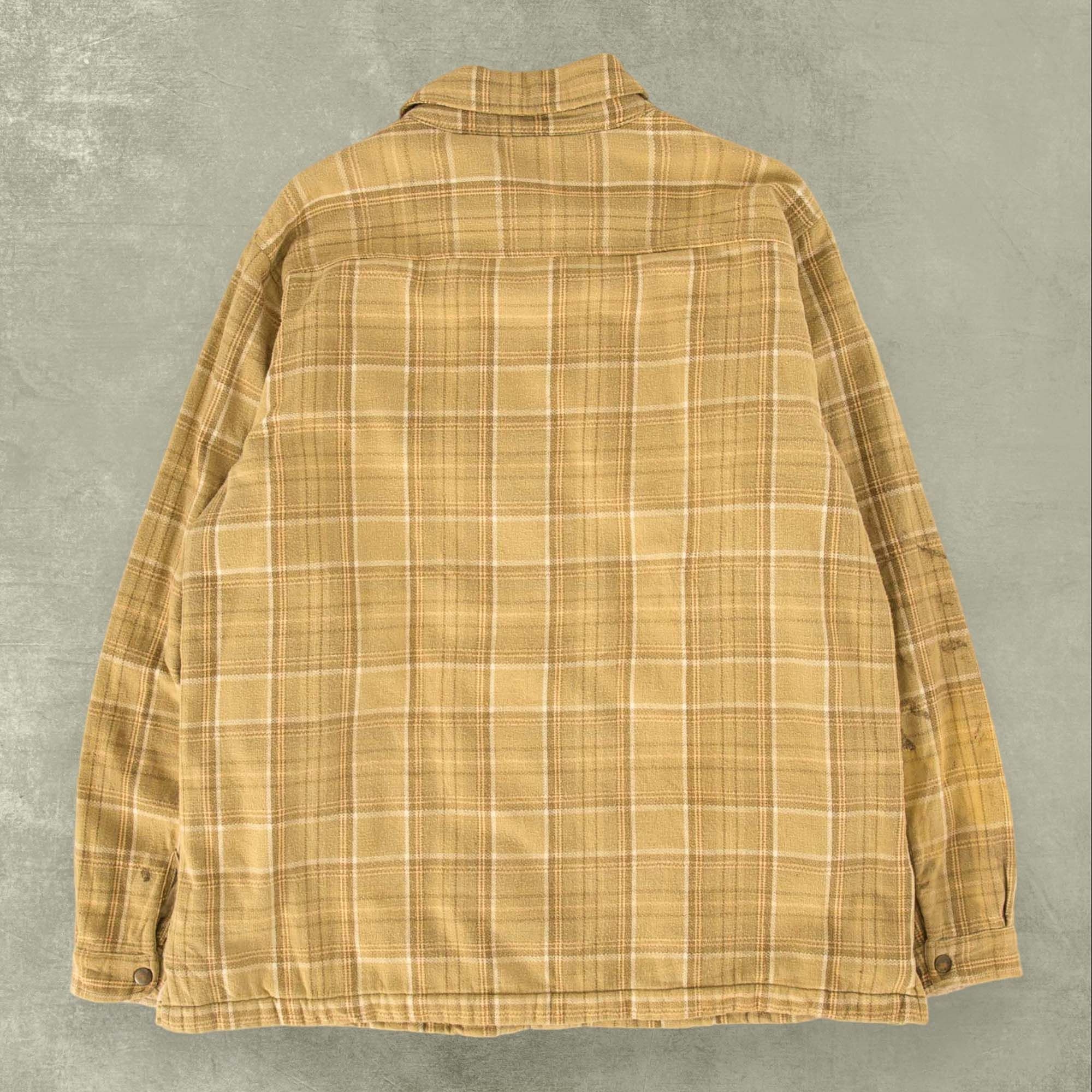 Vintage Woolrich 90's Checked Fleece Lined Shirt Hong Kong Vintage Woolrich 90's Checked Fleece Lined Shirt Hong Kong