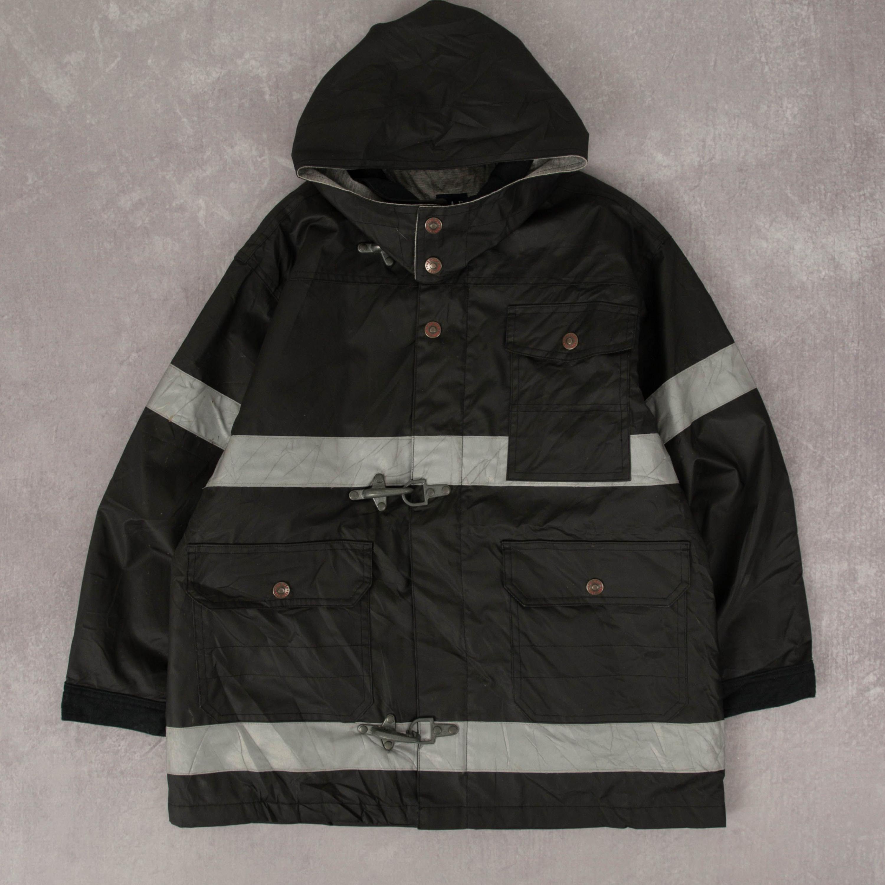 Vintage Gap Hooded Fireman Clasp Jacket X-S Men's Grey Workwear - Etsy