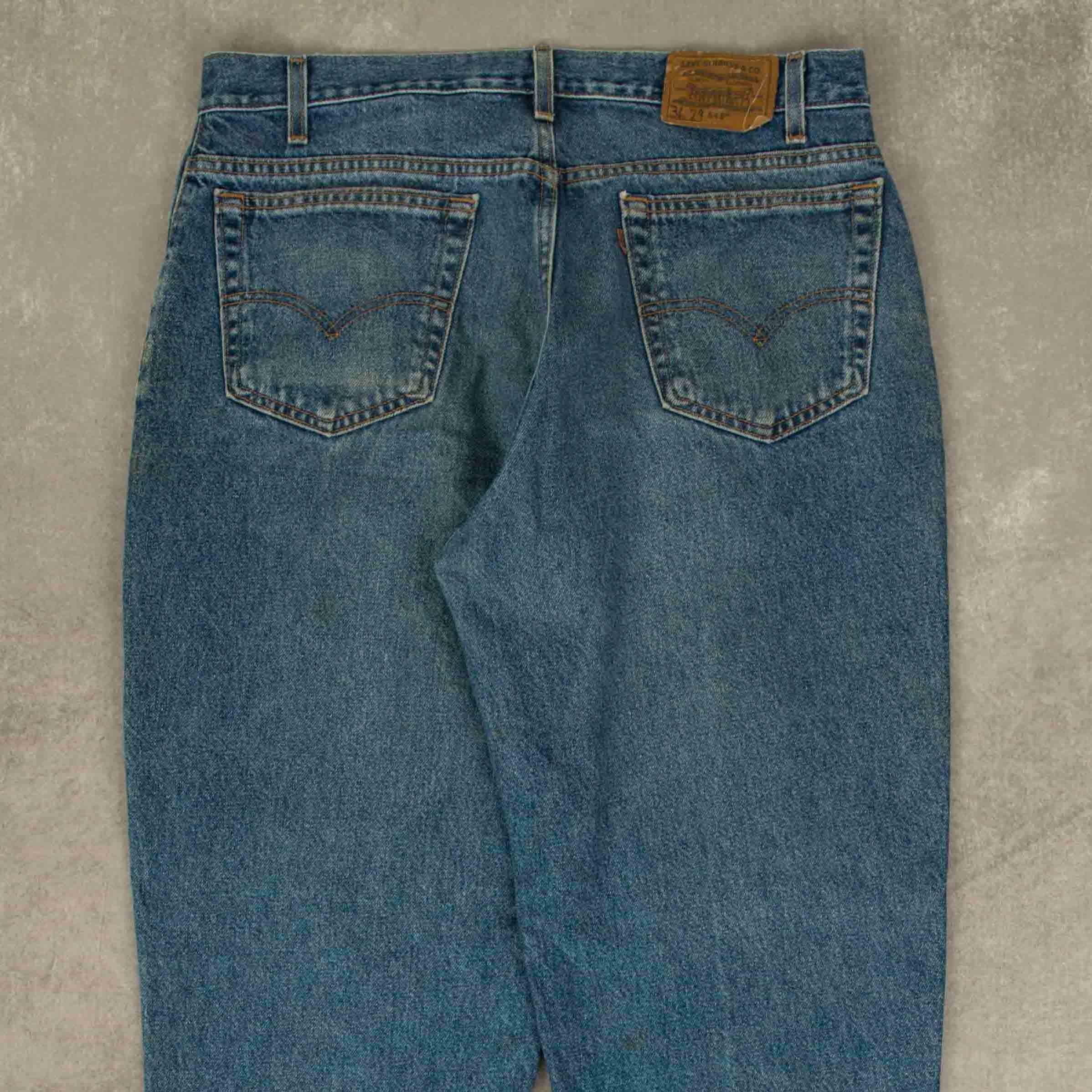 Levi’s 90s relax straight denim W34 LEVI'S Mens Blue Straight Leg, Relaxed Fit Denim Jeans W34