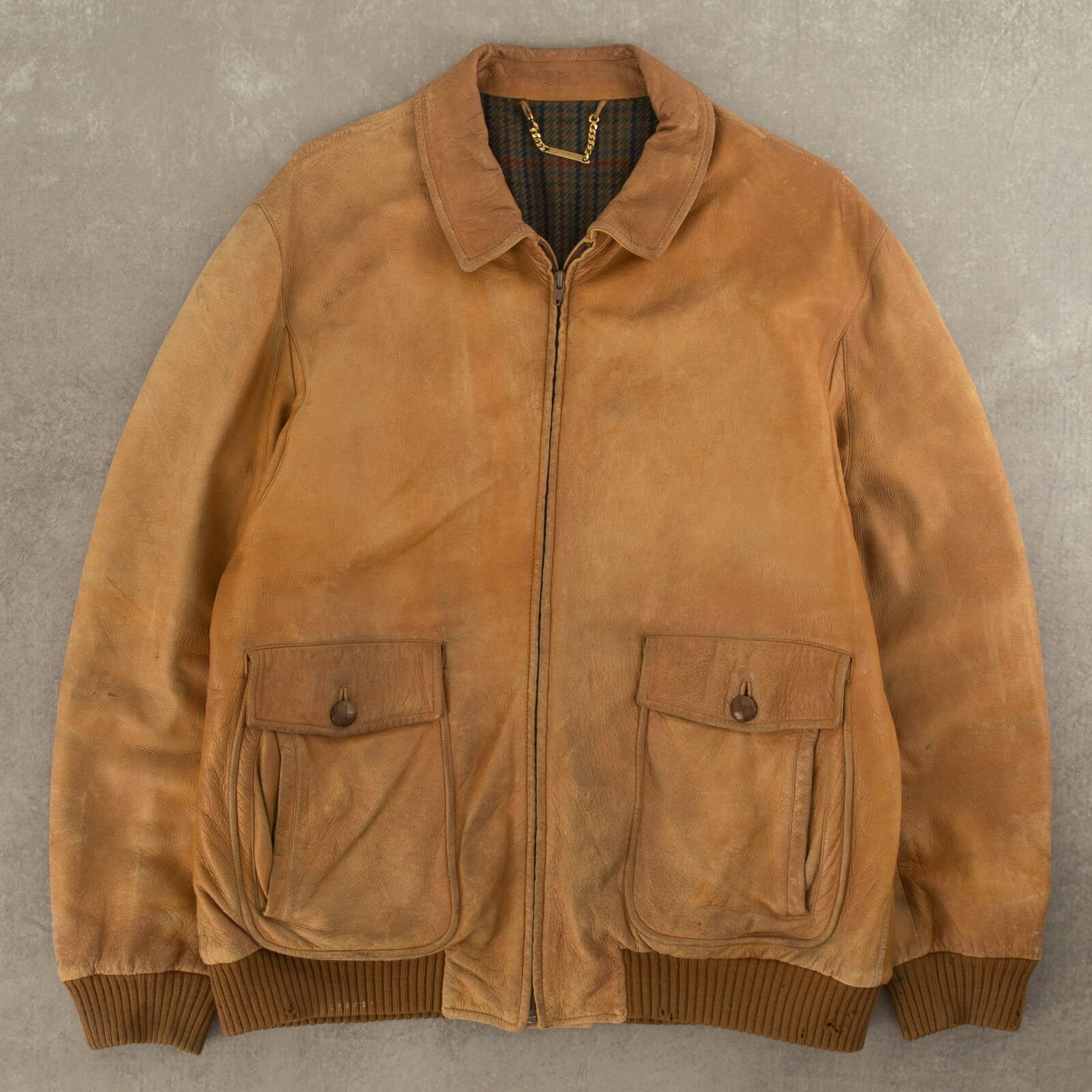 Buy Vintage 1990s A-2 Leather Jacket XL Brown Online in India - Etsy