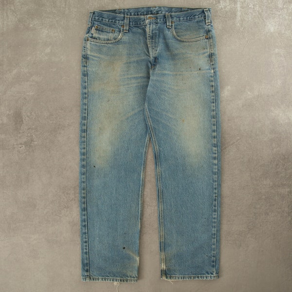 Vintage Carhartt Distressed Jeans W38 L32 Blue