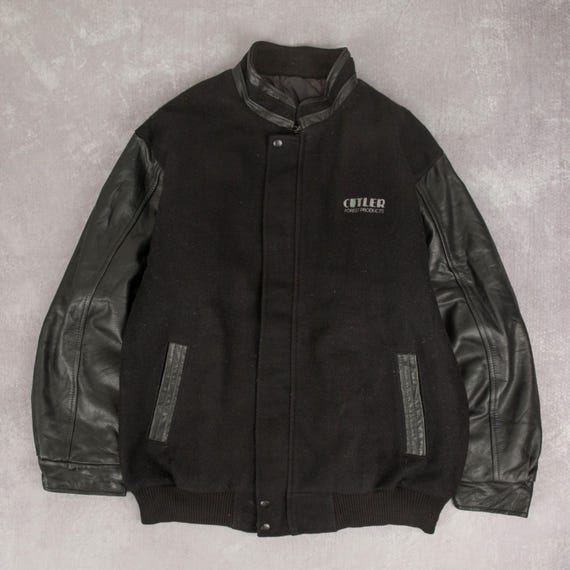 Piel Negra Chamarras De Piel Universitarias Chamarra Unam Hombre