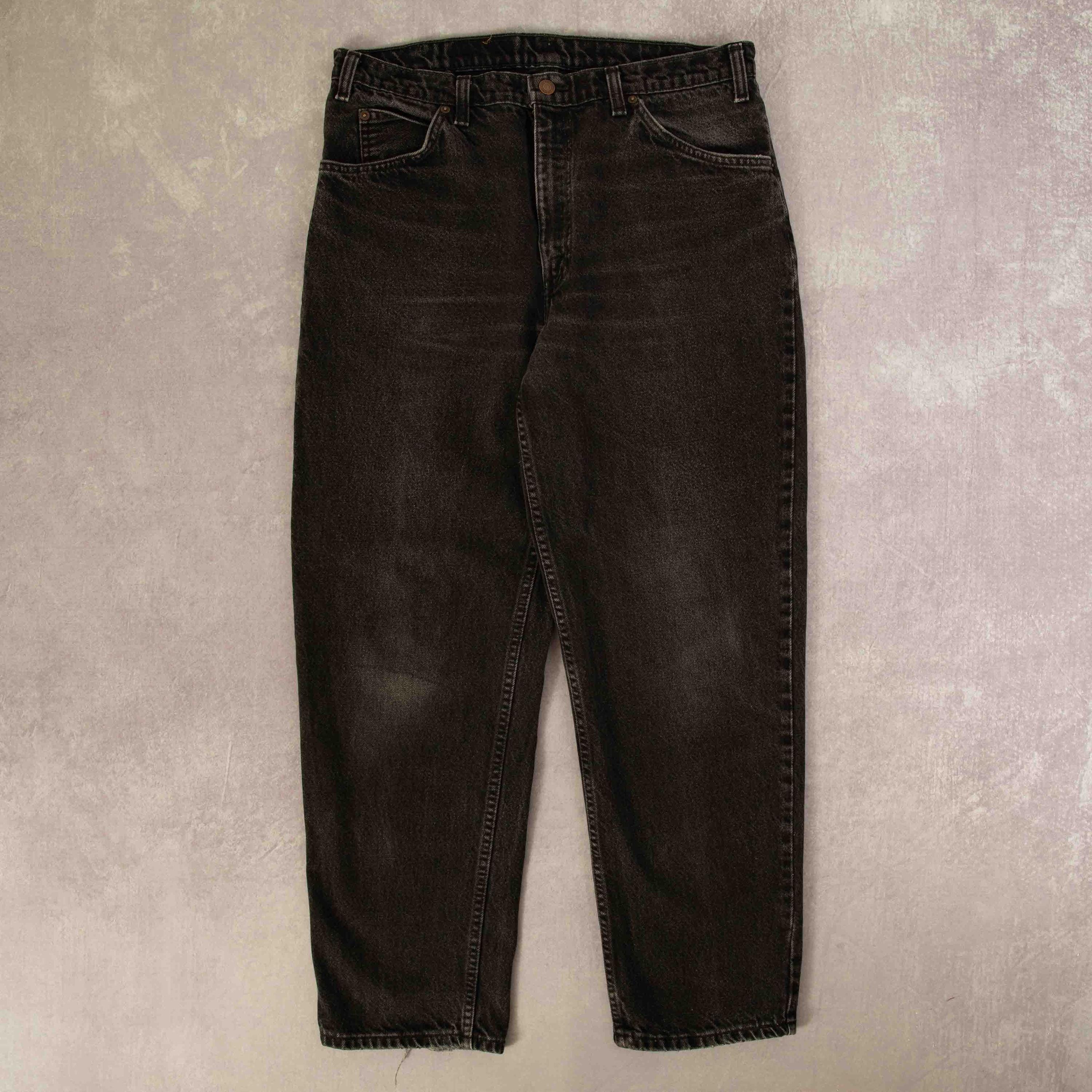 Vintage Levi's 90s 634 Straight Fit Orange Tab Jeans W34 L30