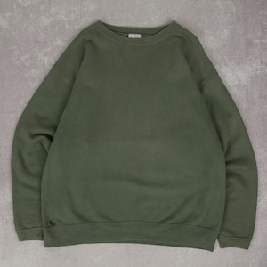 Vintage 90s Blank Earth Tone Sweatshirt XL Made in USA Mens Sage Green