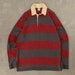Vintage Striped Relaxed Rugby Top Large Red - Etsy