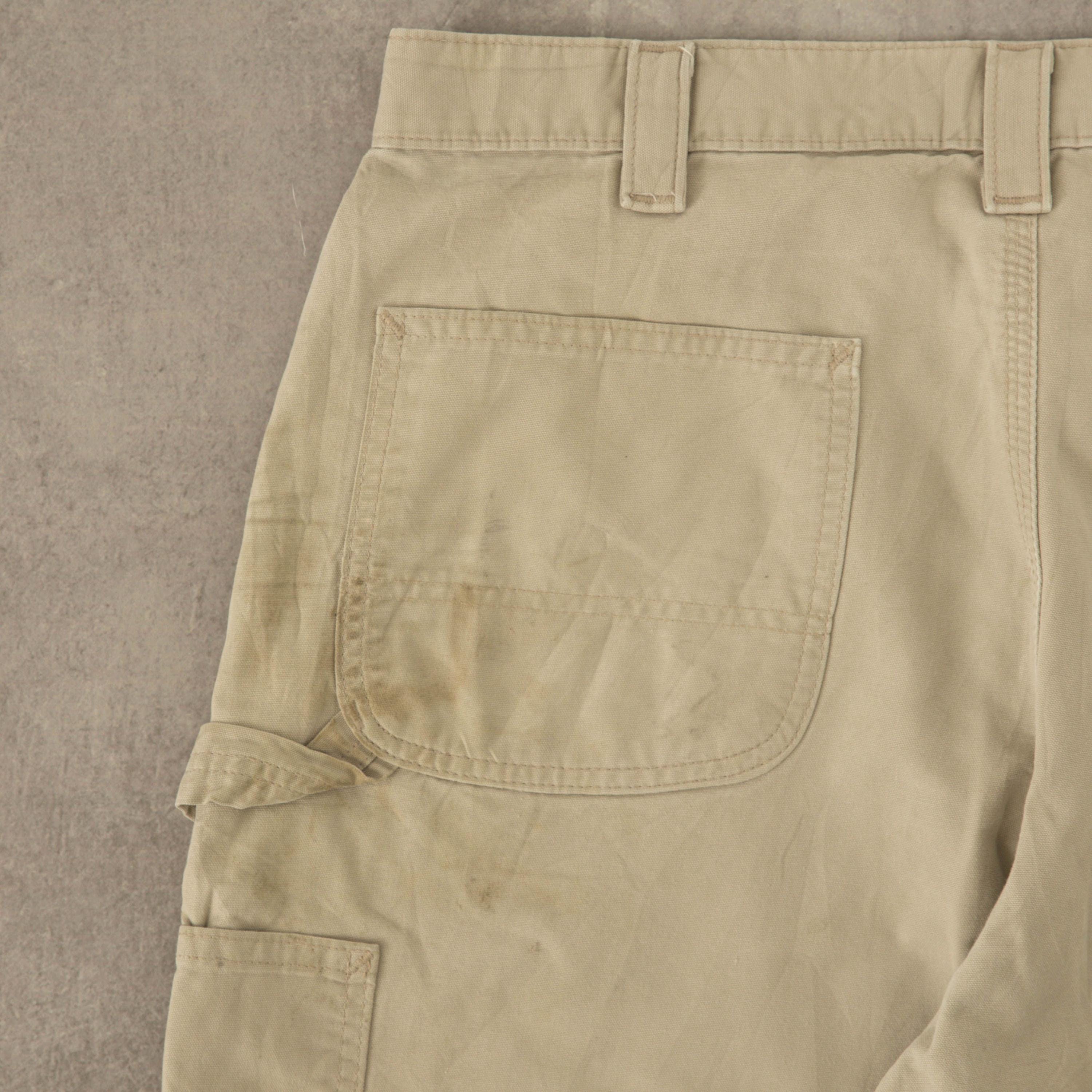 Vintage Carhartt Carpenter Shorts W38 Beige - Etsy