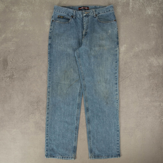 Jeans Uomo W34 L32 Taglia Italiana Jeans Vintage Lee A Gamba