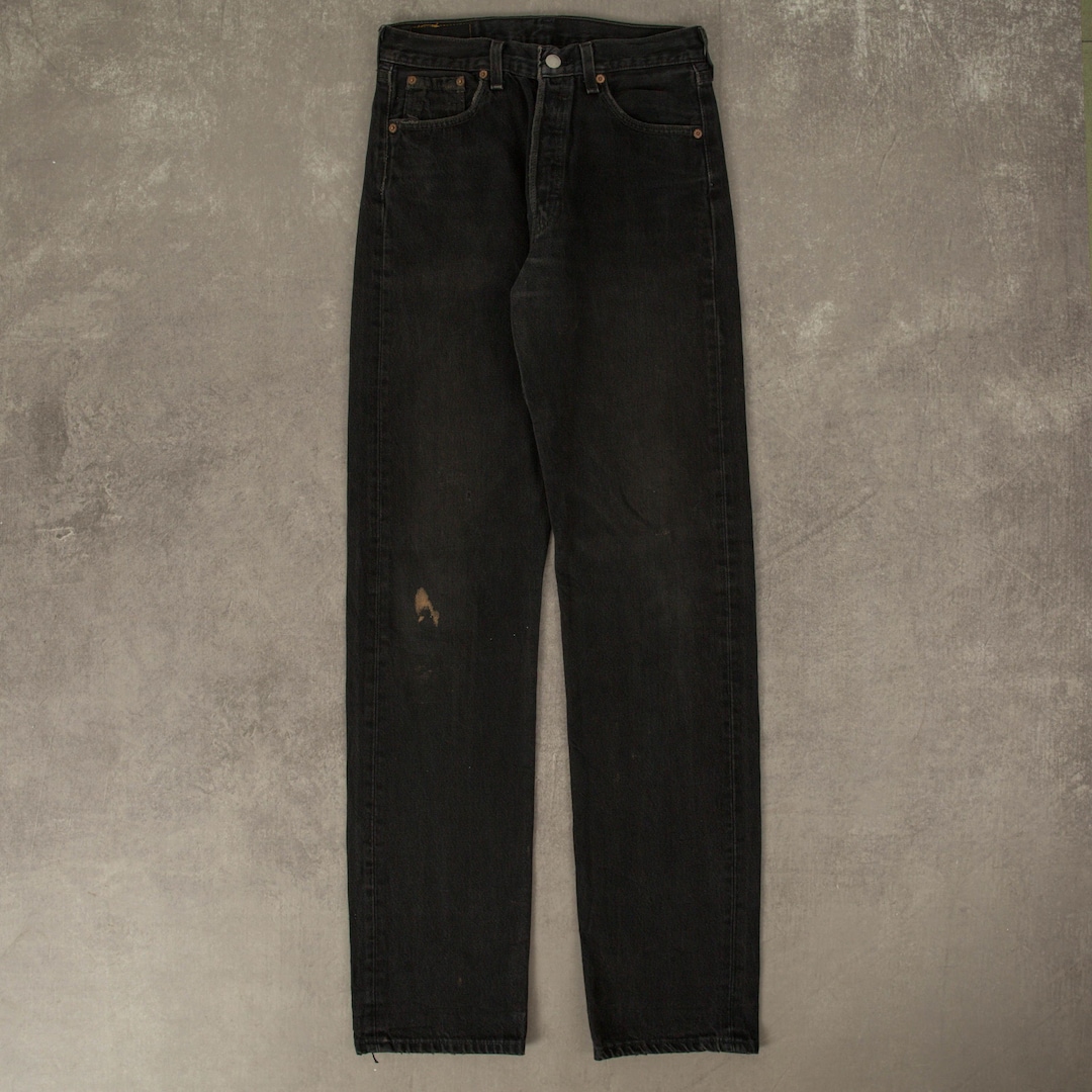 Vintage 1995 Levi s 501 Jeans W29 L34 Black Etsy Canada