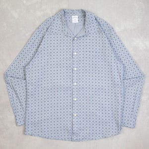 Brooks Brothers Vintage Regent Patterned Shirt Large Herren 1990s Blue Prep