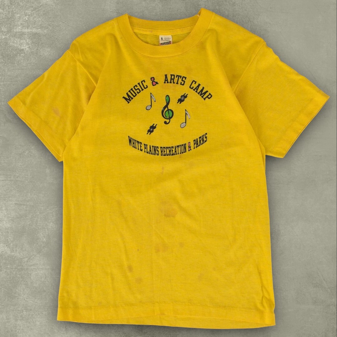 Vintage 1980s Music & Arts Camp T-shirt Graphic Logo Single Stitch