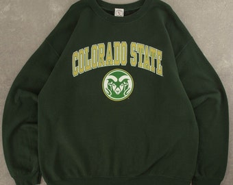 Vintage Colorado State Sweatshirt Groß Grün