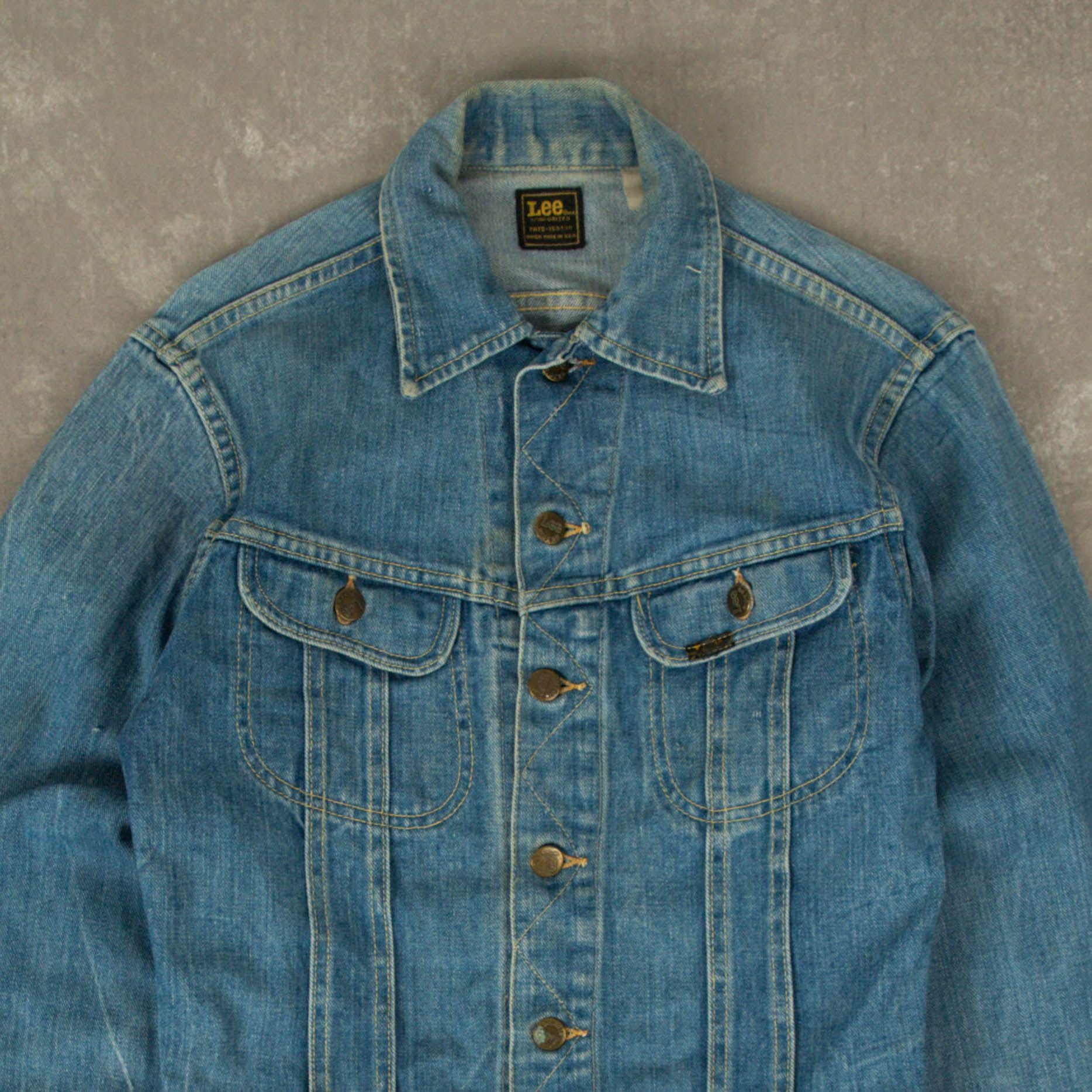 Vintage 1970s Lee Sanforized Denim Jacket Small Blue - Etsy Vintage 1970s Lee Sanforized Denim Jacket Small Blue - Etsy