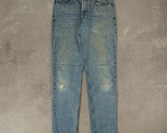 Vintage Levi's 512 Slim Jeans W32 L34 Womens Blue Denim - Etsy Canada