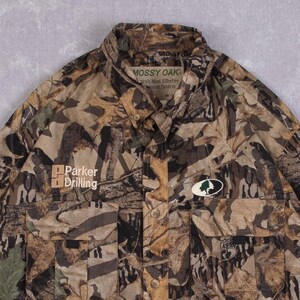 Vintage Realtree Mossy Oak Hemd Large Herren 1990s Beige Camouflage Bild 3