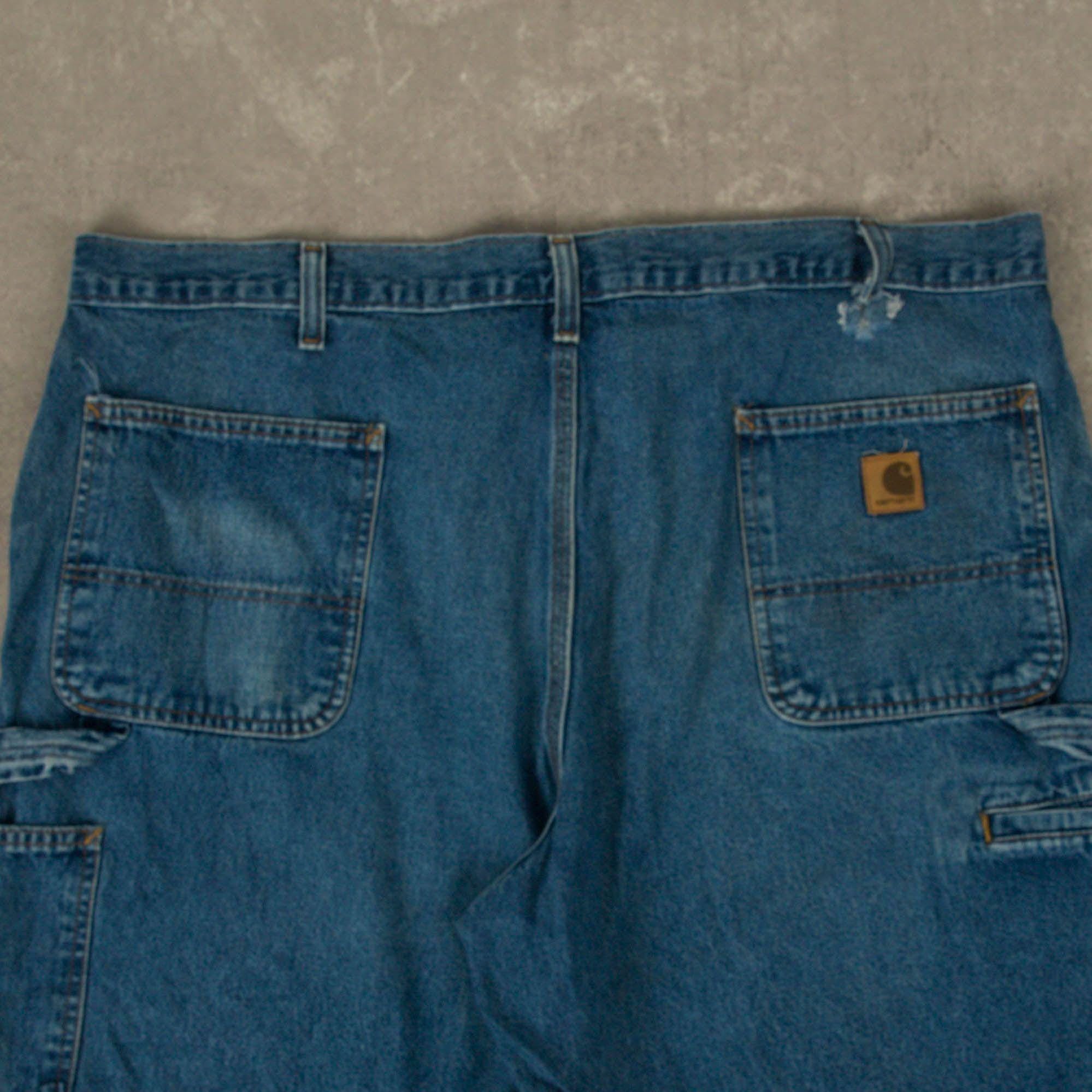 Vintage Carhartt Denim Workwear Carpenter Shorts W40 Blue - Etsy