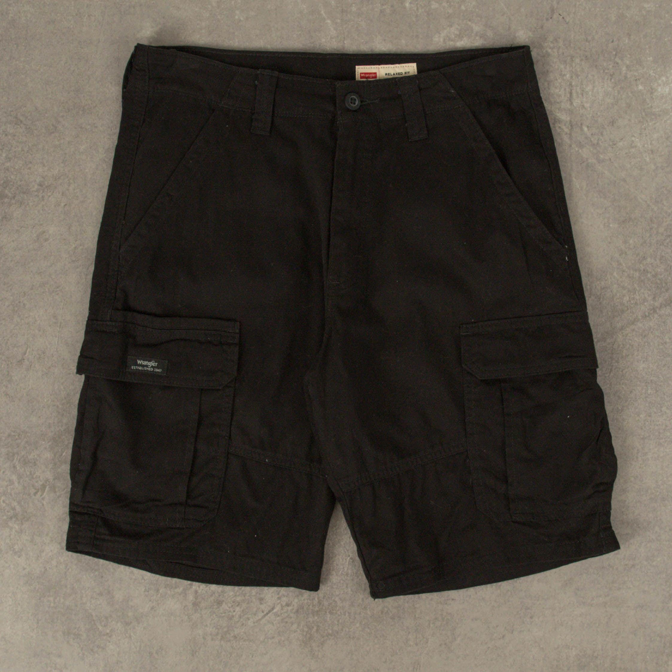 Black wrangler shorts best sale
