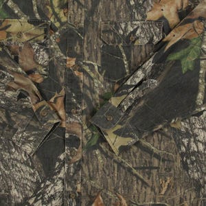 Jerzees Vintage Mossy Oak Real Tree Camo Shirt X-Large Men's Green Camouflage image 6