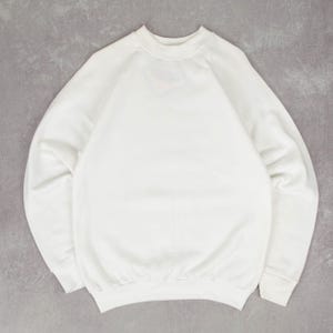 90s 00s HANES WHITE 白 半袖 SWEATSHIRT USA製 Vintage 1990s Blank Raglan Sweatshirt USA Made XL White - Etsy