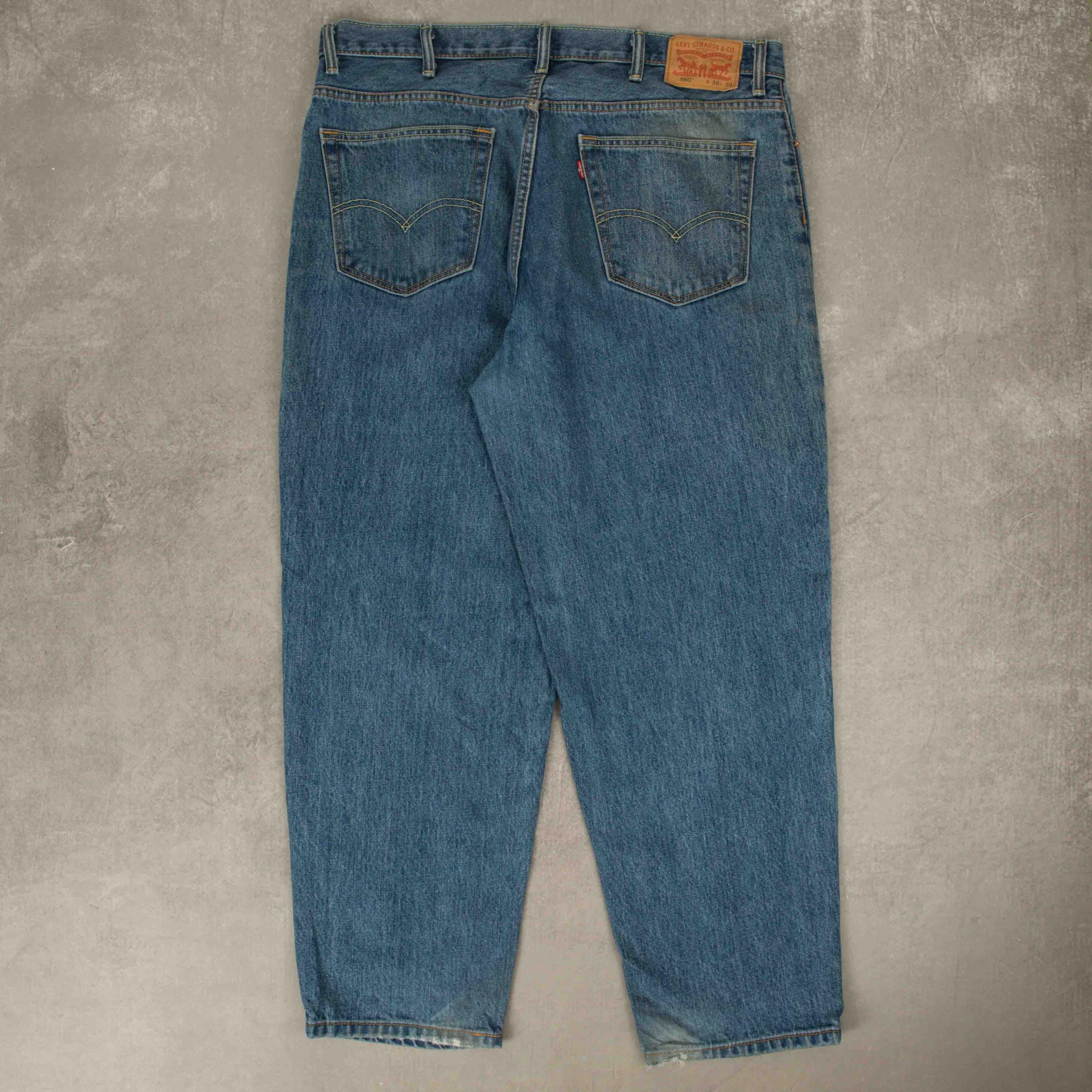 リーバイス560 W38 L30 Vintage Levi's 560 Relaxed Jeans W38 L30 Mens Blue Denim - Etsy