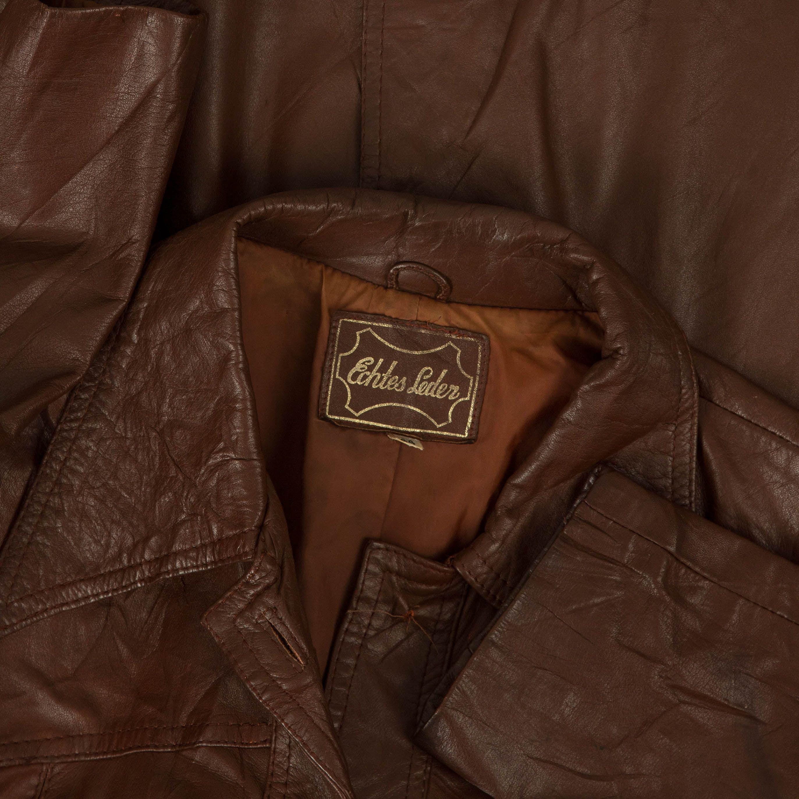 Vintage Western 1970s Leather Jacket Large Brown - Etsy Vintage Western 1970s Leather Jacket Large Brown - Etsy