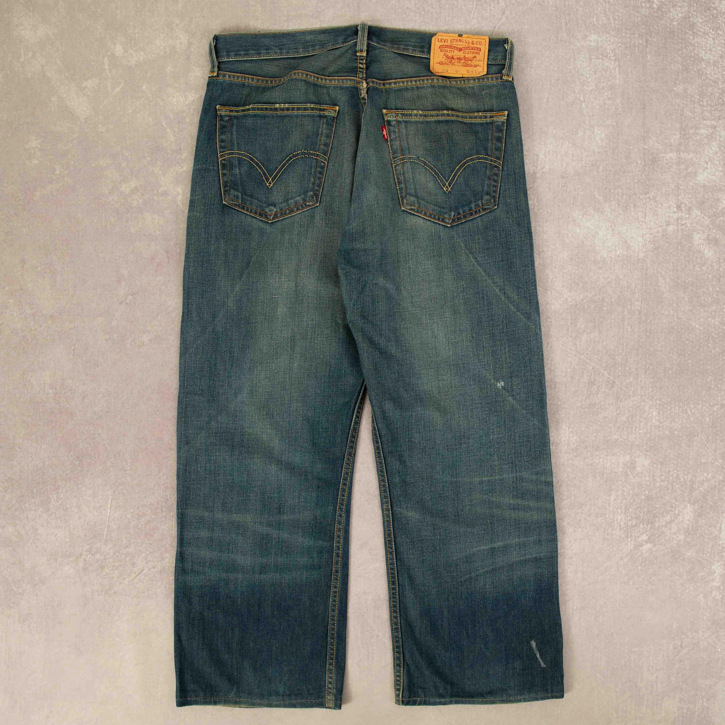 Levi’s 505 USA 80s w32 80s Levi's 505-0217 Denim Jeans （表記W32L32） DEAD-STOCK