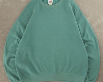 Vintage 1990s Blank Sweatshirt USA Made XL Blau