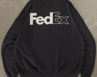 Vintage 1990er Lee FedEx Sweatshirt XL Blau