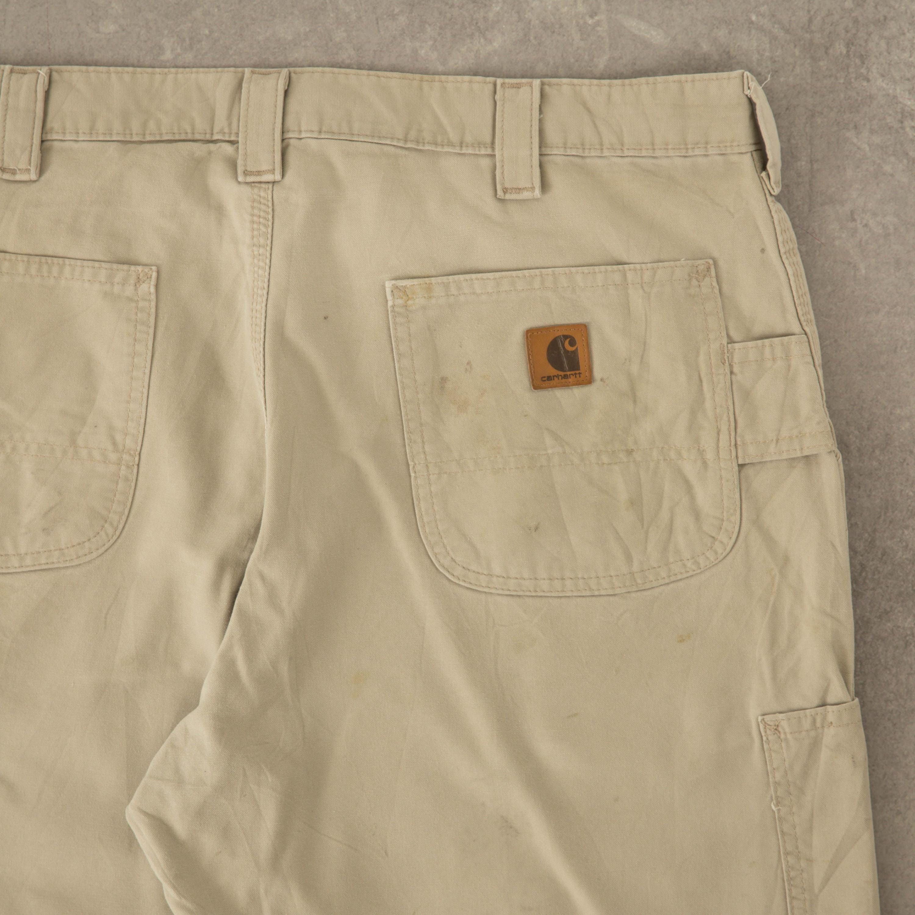 Vintage Carhartt Carpenter Shorts W38 Beige - Etsy