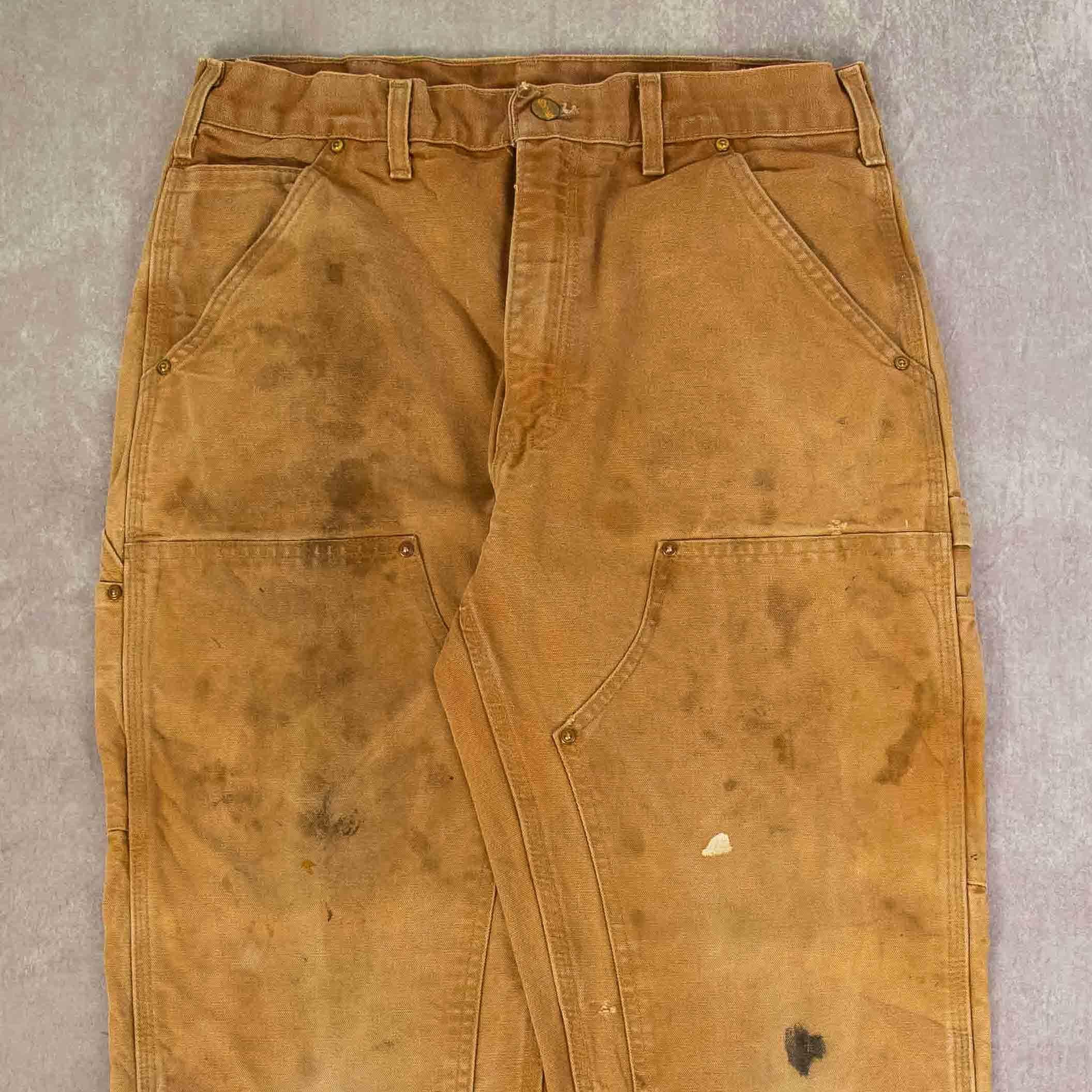 パンツ carhartt double knee pants usa w30l30 Vintage Carhartt Double Knee Pant W30 L32 Workwear Mens