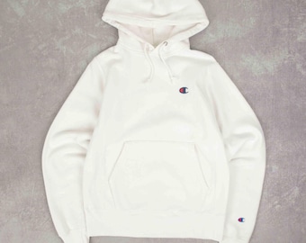 80s Champion®︎ Reverse Weave®︎ ZIP WHITE Vintage 1980s/90s Blank White Champion Reverse Weave Full Zip