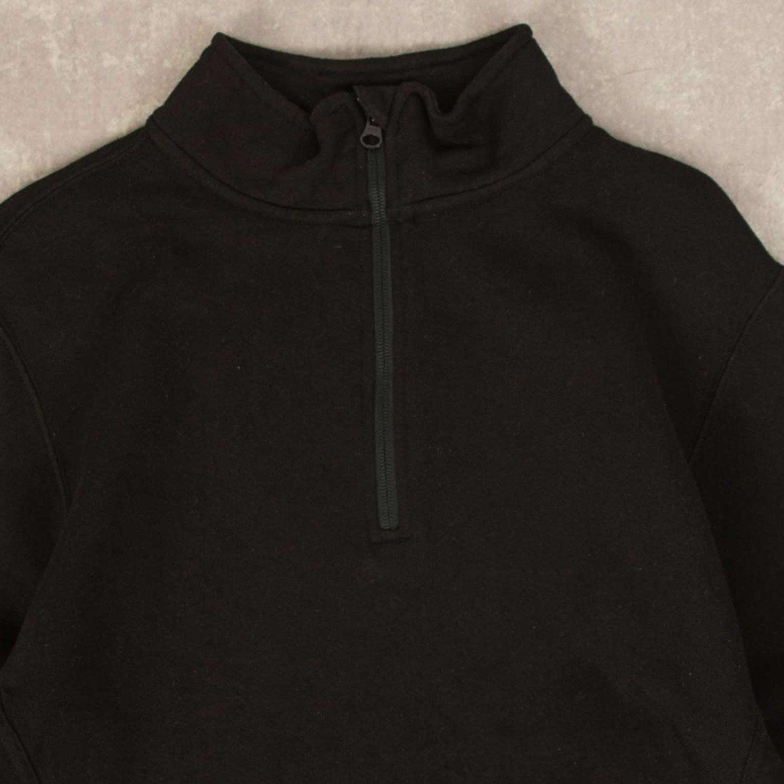 Russell Athletic Vintage Blank Quarter Zip Sweatshirt M Men's