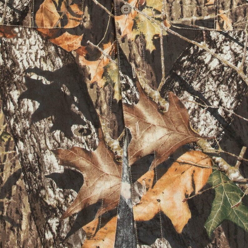 Vintage Mossy Oak Real Tree Shirt Medium Men's Brown Camouflage image 6