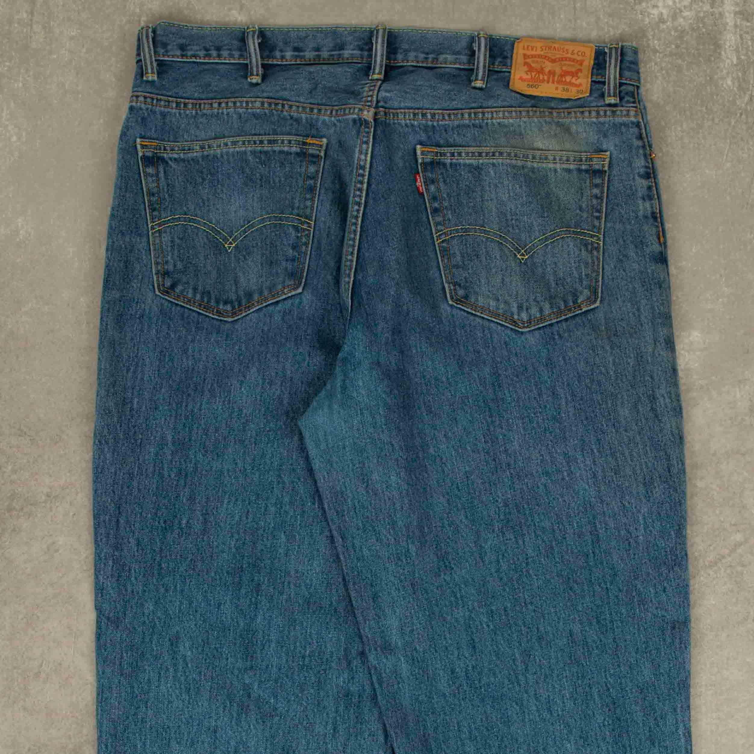 リーバイス560 W38 L30 Vintage Levi's 560 Relaxed Jeans W38 L30 Mens Blue Denim - Etsy