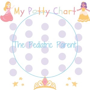 Princess Potty Chart Potty Training Chart Potty Training Printable ...