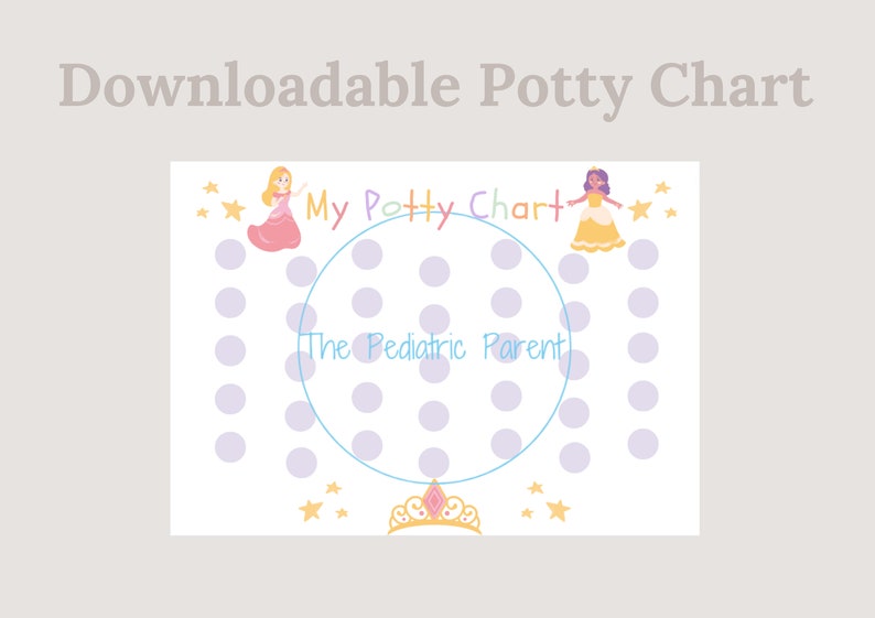 Princess Potty Chart Potty Training Chart Potty Training Printable ...