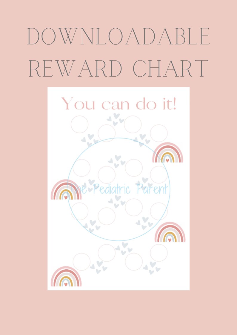 Rainbow Reward Chart Potty Training Chart Potty Training Printable ...