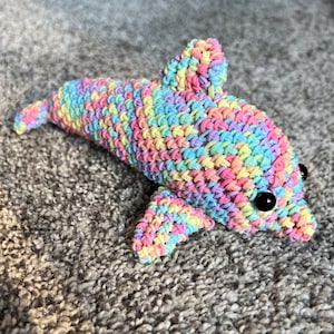 Dolphin - Rainbow Loom, Loomigurumi