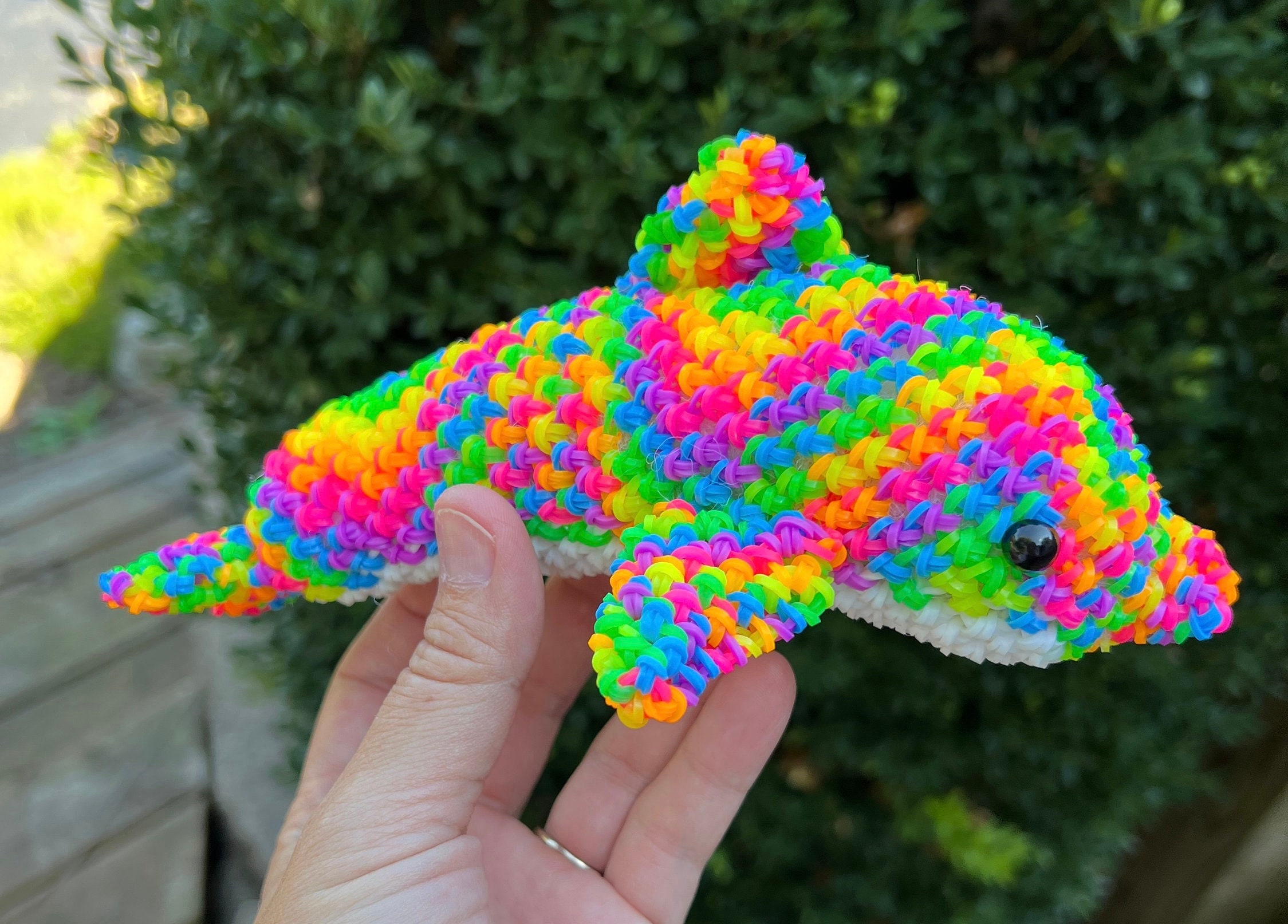 Dolphin - Rainbow Loom, Loomigurumi - Etsy
