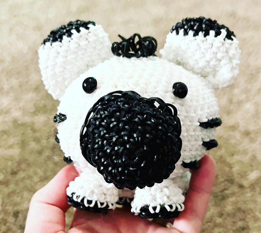 Chunky Zebra Rainbow Loom Loomigurumi Etsy