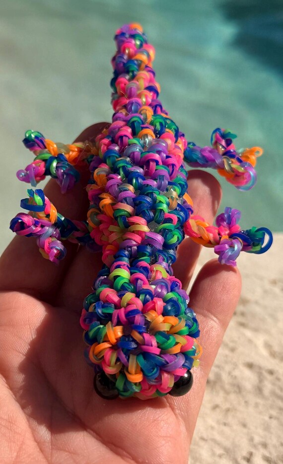 Gecko - Rainbow Loom Loomigurumi - Etsy