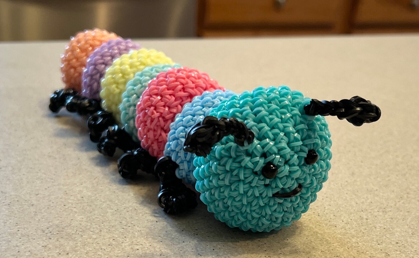 Caterpillar - Rainbow Loom, Loomigurumi - Etsy
