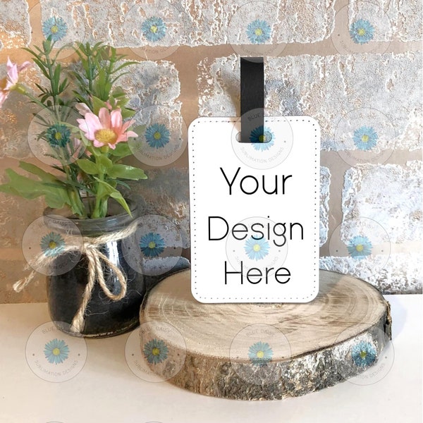 luggage tag mock up photo, digital download