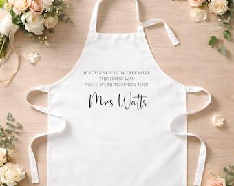 Wedding bridal apron | wedding dress protector | wedding breakfast apron