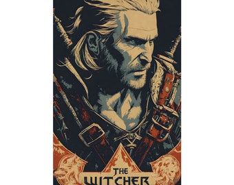 Geralt of Rivia The Witcher 3 Matte Vertical Posters