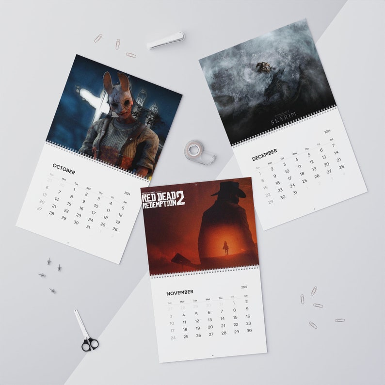 Gamer Wall Calendar 2024 Etsy