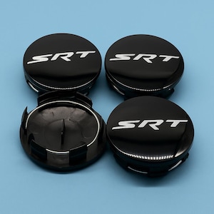 Set Of 4 Dodge Challenger Wheel Caps | SRT Wheel Caps | SRT Rims | Dodge Charger SRT Hubcaps | Designed For 2015-2020 Models