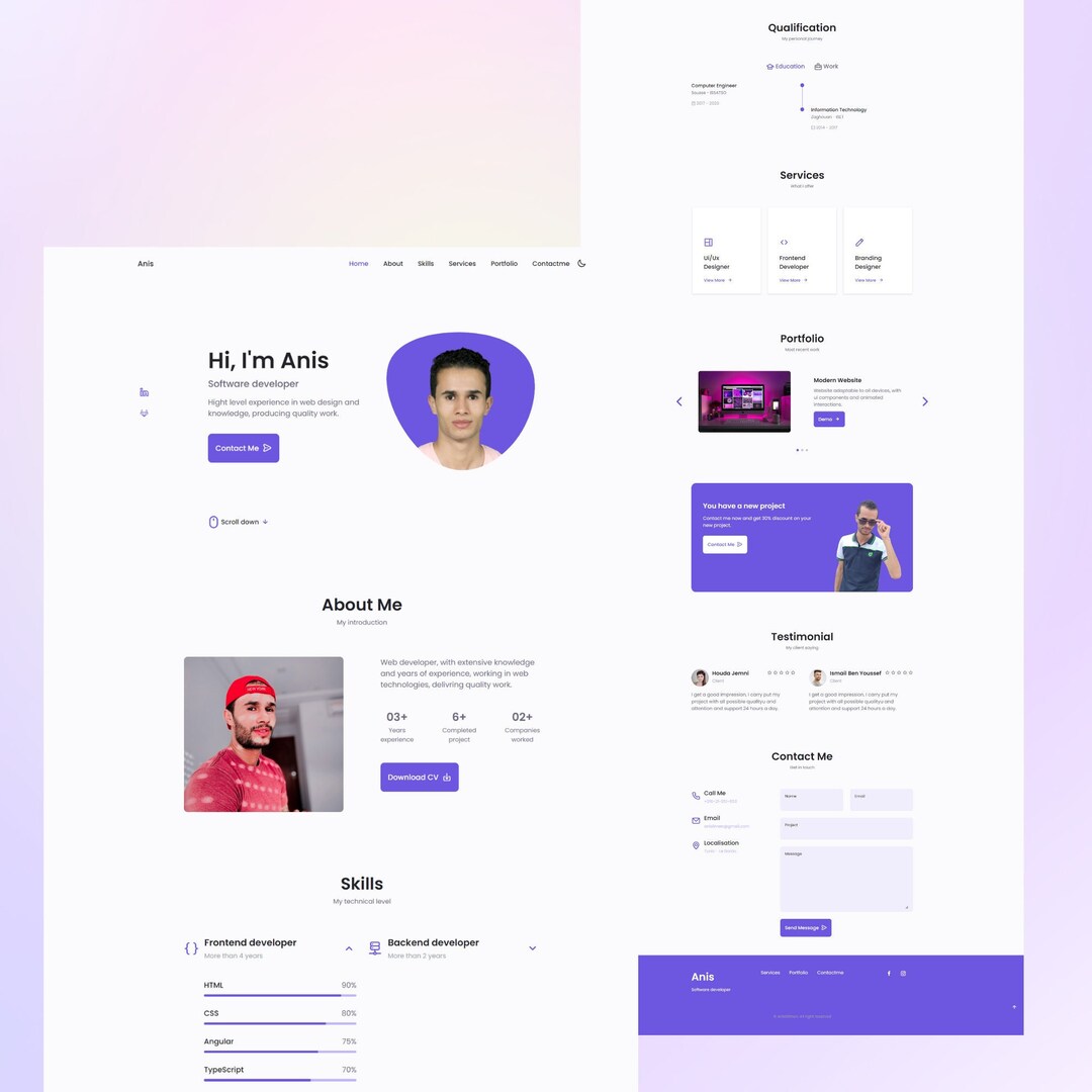 Portfolio HTML Template - Etsy